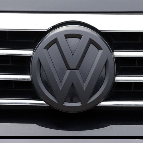 适用大众12-16款迈腾b7/17-20迈腾b8l改装中网车标贴黑色装饰车贴