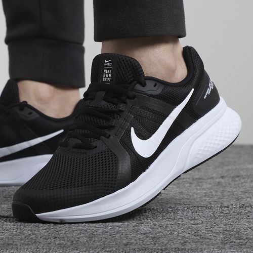 官方店官网新款nike耐克鞋子男2021冬季运动鞋黑网面慢跑鞋透