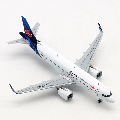 1:400青岛航空a320neob-302n客机模型lh4130合金材质