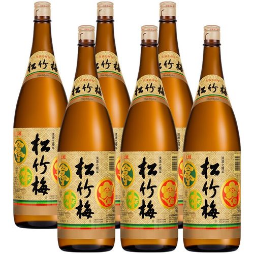 日本松竹梅清酒系列组合装 日本日式清酒低度洋酒 清酒松竹梅清酒1.