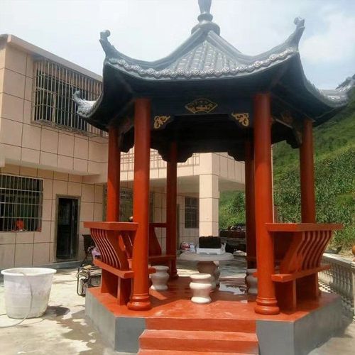 庭院凉亭模具现浇水泥罗马柱磨具仿古花园户外公园林中式六角亭子