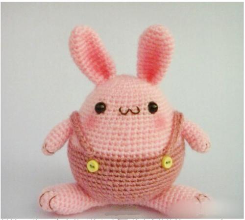 手工diy钩针玩偶图解 电子教程19兔子图解