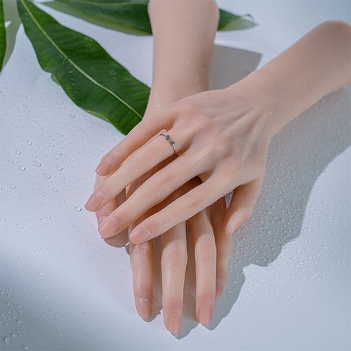 美甲练习假手模型手指拍摄专用指甲展示可调节仿真硅胶肤色手道具