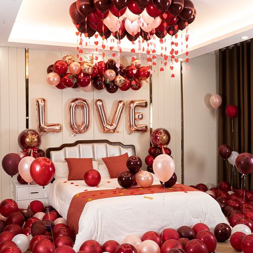 婚房布置套装结婚布置气球装饰套餐女方网红婚礼卧室婚庆用品大全