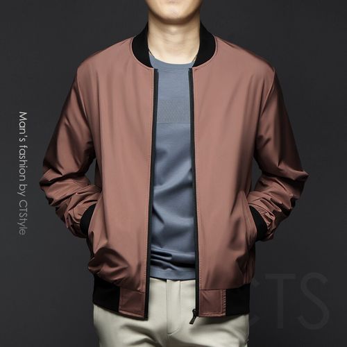 墨徒(motu)秋季棒球领外套男宽松休闲夹克2021春秋款潮流男装新款秋装