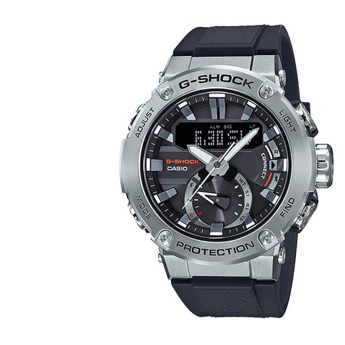 casio卡西欧手表男钢铁之心光动能蓝牙连接防水男表gst-b200-1a