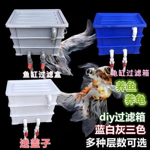 万家乐热水器水箱鱼缸过滤盒周转箱上滤过滤乌龟鱼池过滤上置外置