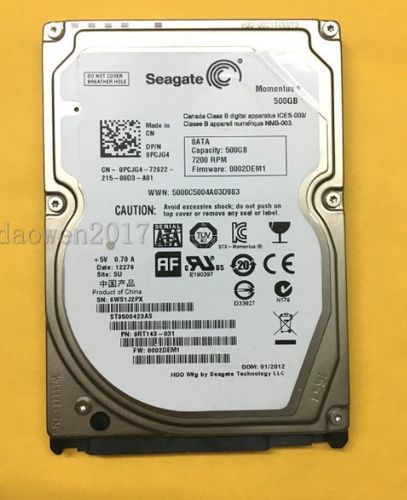 希捷 seagate/希捷 7200转 500g笔记本盘 sata接口 可装系统