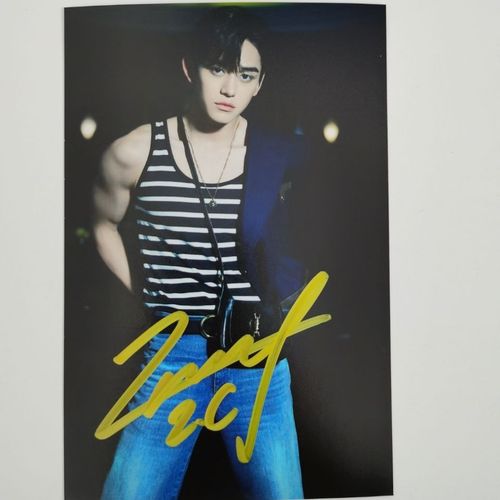 黄旭熙签名照 黄旭熙亲笔签名保真无印刷 明星时尚周边应援礼