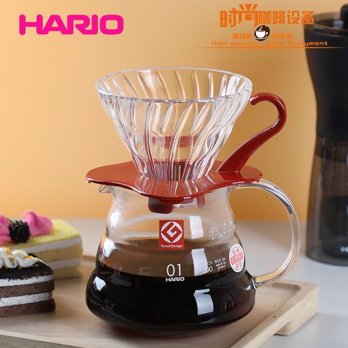 hario日本进口v60玻璃手冲咖啡过滤杯螺旋滴漏式咖啡壶滤杯vdg-01