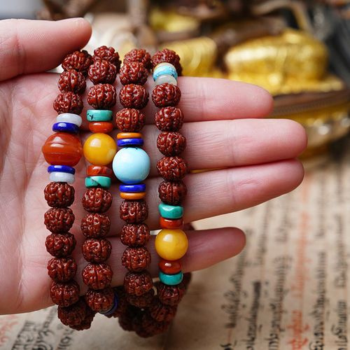 机刷包浆金刚菩提手串配饰小配件男女佛珠108颗手链尼泊尔菩提子 精品