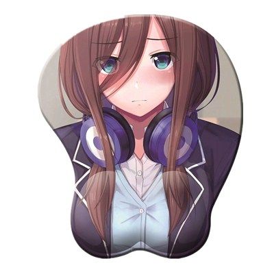 立体动漫鼠标垫二次元软性感邪恶胸部腕3d乳房硅胶日式护大宅男
