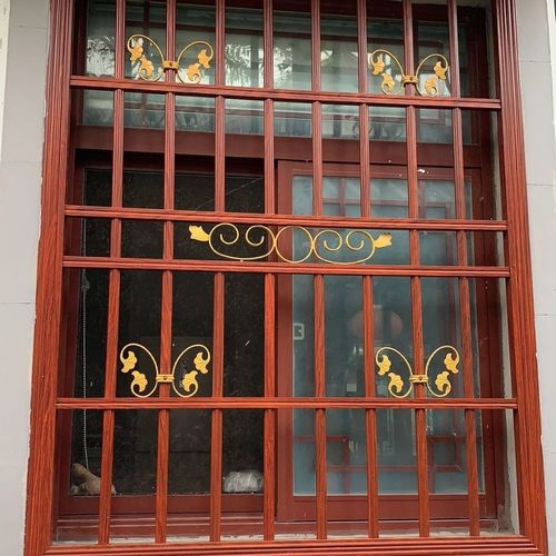 定制铝合金防盗网窗护栏凸飘窗彩色防盗窗