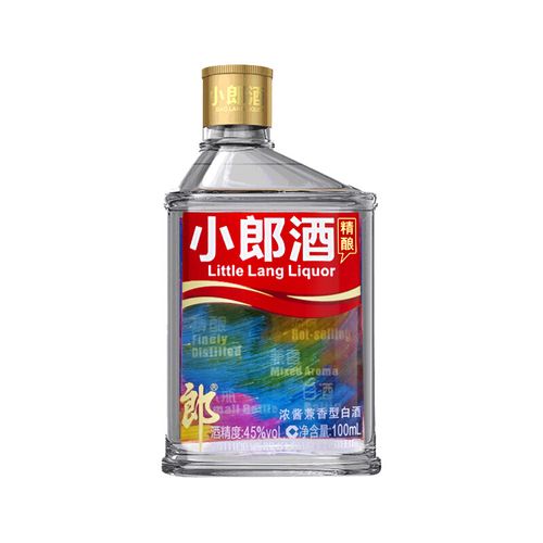 郎酒小郎酒炫彩小瓶45度100ml*24整箱装兼香型白酒(新