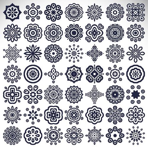 欧式圆形花纹图标图案设计矢量素材图库源文件ai图片下载vip会员