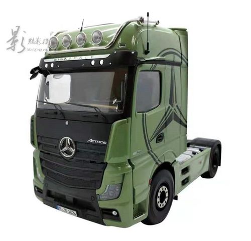 nzg 1:18 奔驰mb卡车头拖头新大标actros gigaspace 4x2#合金模型