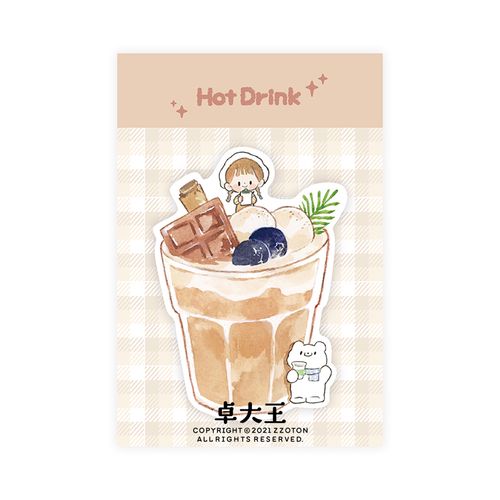 新款卓大王便签 卓大王面包热饮便签原创异形无粘性可书写温暖手帐