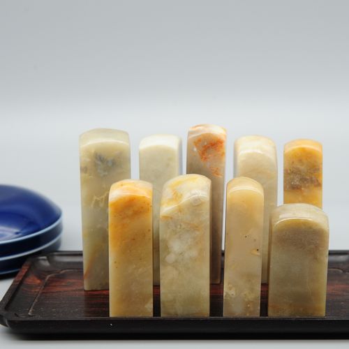 四大国石昌化石印章料练习章冻石黄冻