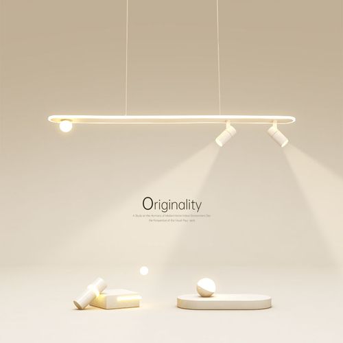 现代led餐厅灯简约创意长条吊灯卧室灯北欧个性吧台灯办公室灯具