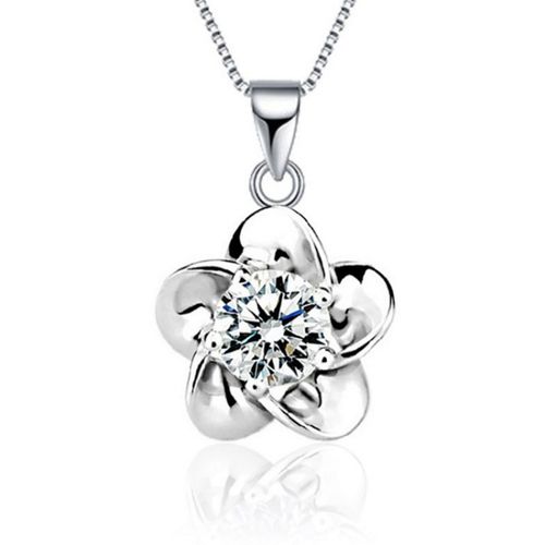 l【30个款式】项链女锁骨链学生闺蜜韩版简约可爱依莲妃 白钻雪花