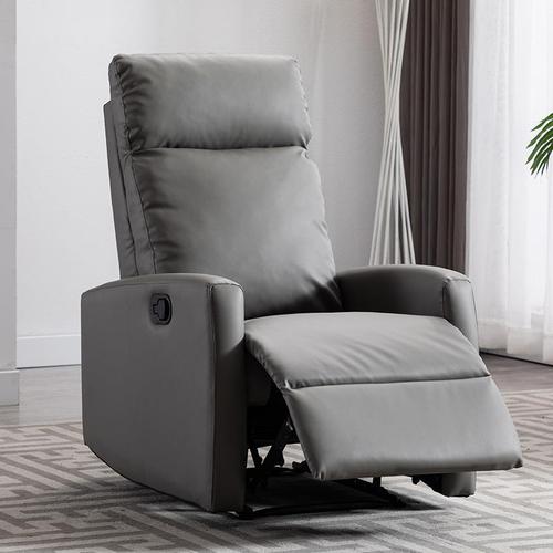 头等舱太空椅功能沙发头层牛皮单人休闲椅懒人沙发可躺美甲美容凳