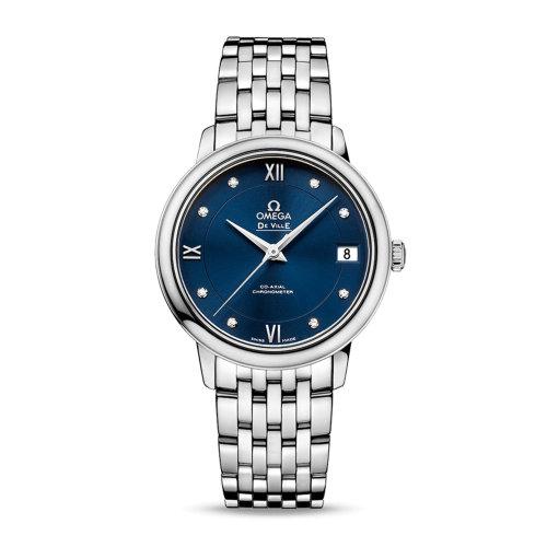 omega/欧米茄 碟飞系列 典雅 同轴腕表 精钢 钻石刻度 自动机械 女士