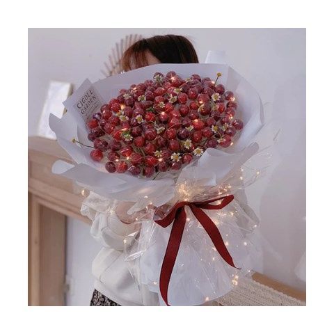 车厘子樱桃水果鲜花生日花束浙江绍兴上虞嵊州市新昌县同城店配送