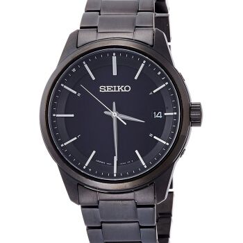 精工(seiko)手表 光动能中国电波商务休闲日本制男表日本直送 黑链黑