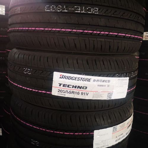 普利司通轮胎205/55r16 91v耐驰客techno适配马自达6思域世嘉速腾