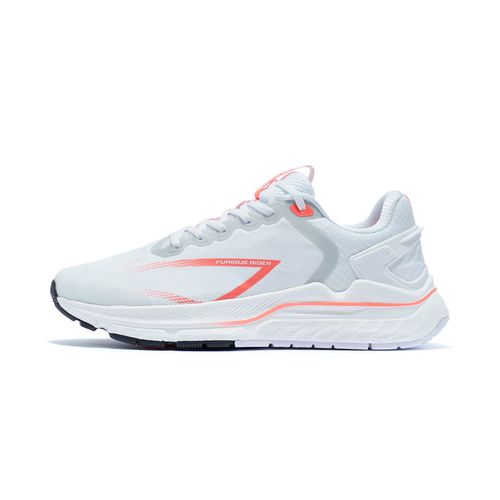 李宁新款烈骏5代白彩虹轻弹科技跑步鞋白色减震系带健步arzr001
