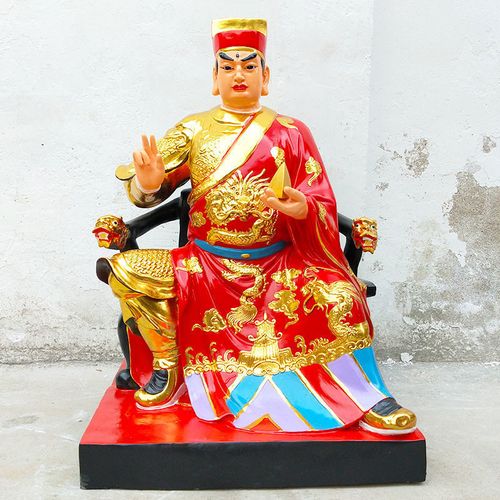 华光大帝神像88厘米千里眼顺风耳护法华光尊皇灵官马天君树脂佛像【15