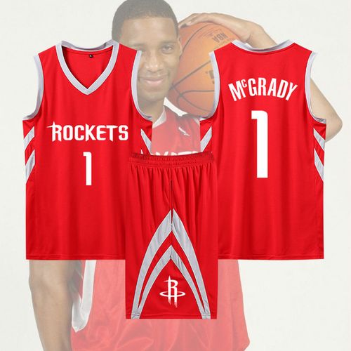 腾讯体育官方旂舰店nba同款麦迪球衣1号猛龙队复古款魔术活塞儿童篮球