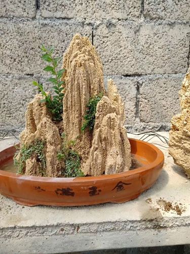 天然吸水石原石假山盆景庭院鱼池上水石石山水秀石流水小摆件毛石