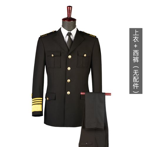 保安岗礼仪服新式保安工作服男士套装大杠制服物业售楼部外套 军上将