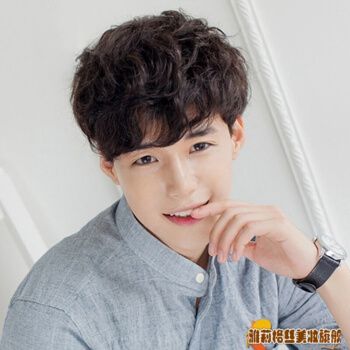时尚男士假发韩版男发帅气男生短卷发蓬松逼真卷发型假发头套 黑色