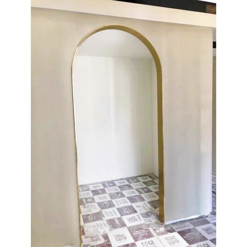 套不锈钢电镀一体拱形门套定制极窄玫瑰金垭口拱门拉弯半圆弧形收边