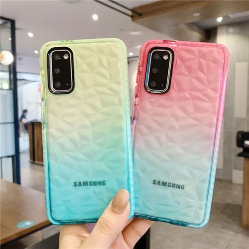 三星s21手机壳note20钻石纹渐变s20/s10透明a52/a72/a51/a71个性