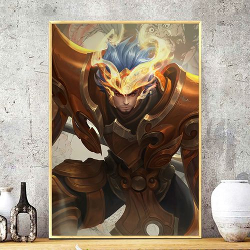 王者荣耀十字绣新款线绣张飞虎魄竖版小幅简单五虎上将满砖钻石画