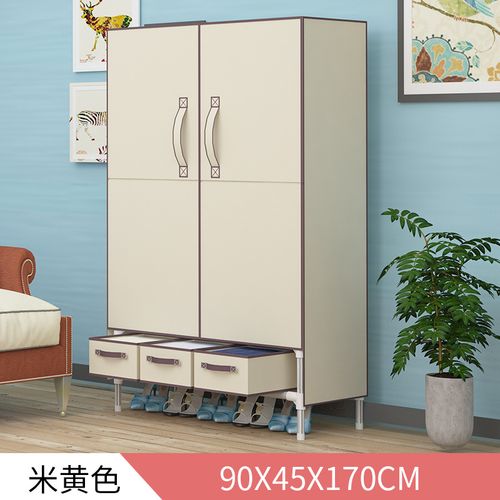 【品牌优选】wnvf简易布衣柜2020年网红款开门式带收纳盒多功能组装