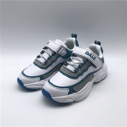 belle/百丽童鞋专柜正品儿童真皮运动鞋李宇春鲸鱼款薄绒休闲鞋