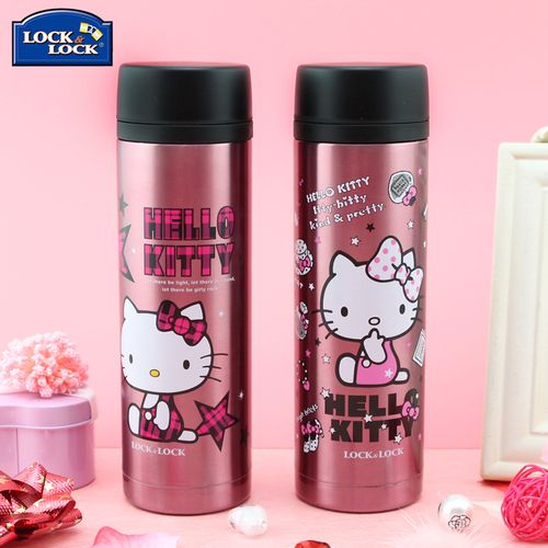 乐扣乐扣儿童不锈钢保温杯水杯防摔幼儿园小学生女茶杯子便携水壶