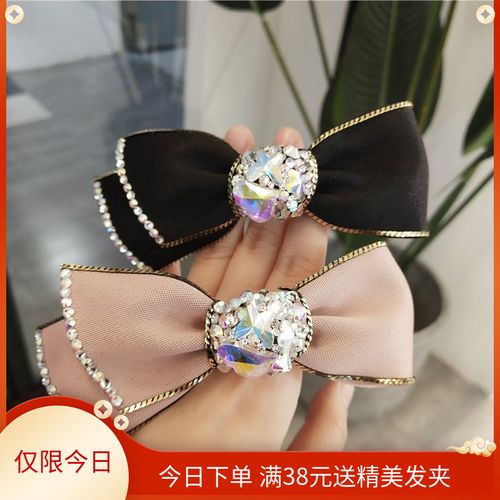 韩国布艺时尚发夹横夹顶夹韩国边夹发卡头饰夹子发饰