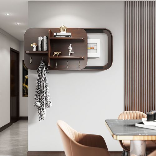 新中式多功能实木电表箱装饰画配电箱遮挡创意收纳盒电闸盒置物架