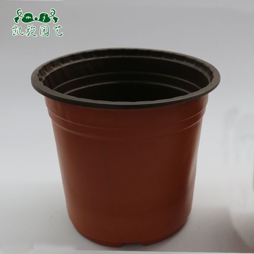 营养杯 塑料花盆一次性花盆 摔不坏花盆双色盆 140#型号 1个价格