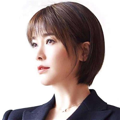 2020发型女流行短发假发女脸发帅气f全头套圆脸气质修