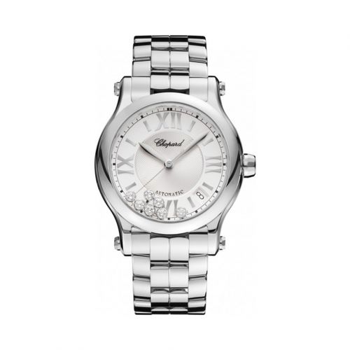 chopard萧邦女表happysport手表快乐7钻石钢带机械表278559-3002