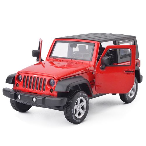 彩珀1:32jeep吉普牧马人越野车模 声光合金开门小汽车模型 儿童玩具车