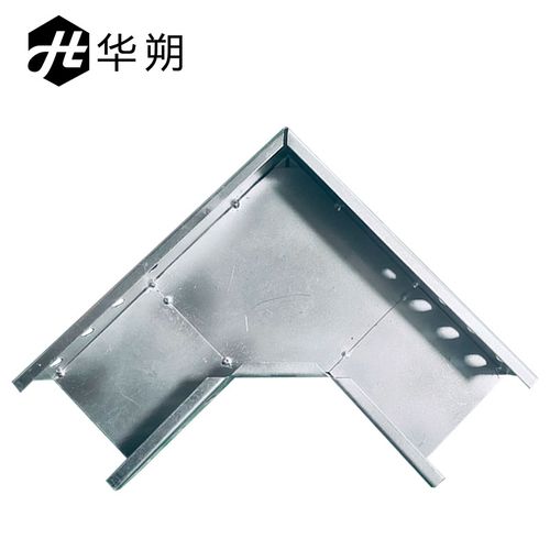 华朔 钢制槽式镀锌桥架配件镀锌平弯水平弯头 90°弯头 300*100 一个