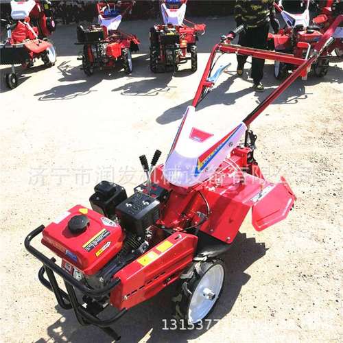 88电启动四驱微耕自果机旋耕除草开沟机机走w式耕地园价格