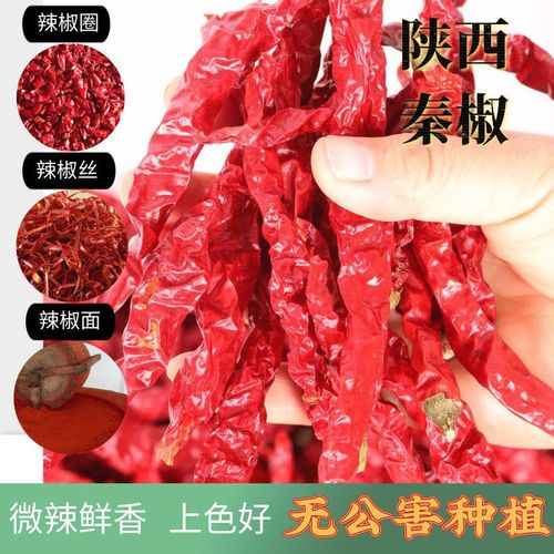 陕西特产秦椒线椒包邮秦椒段干辣椒丝香辣微辣油泼辣子红辣椒批发